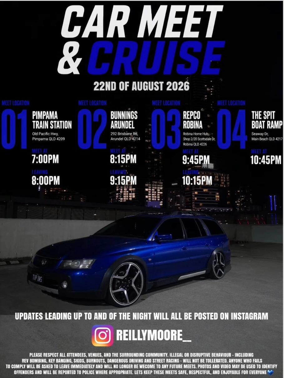 Car Cruises in Gold Coast